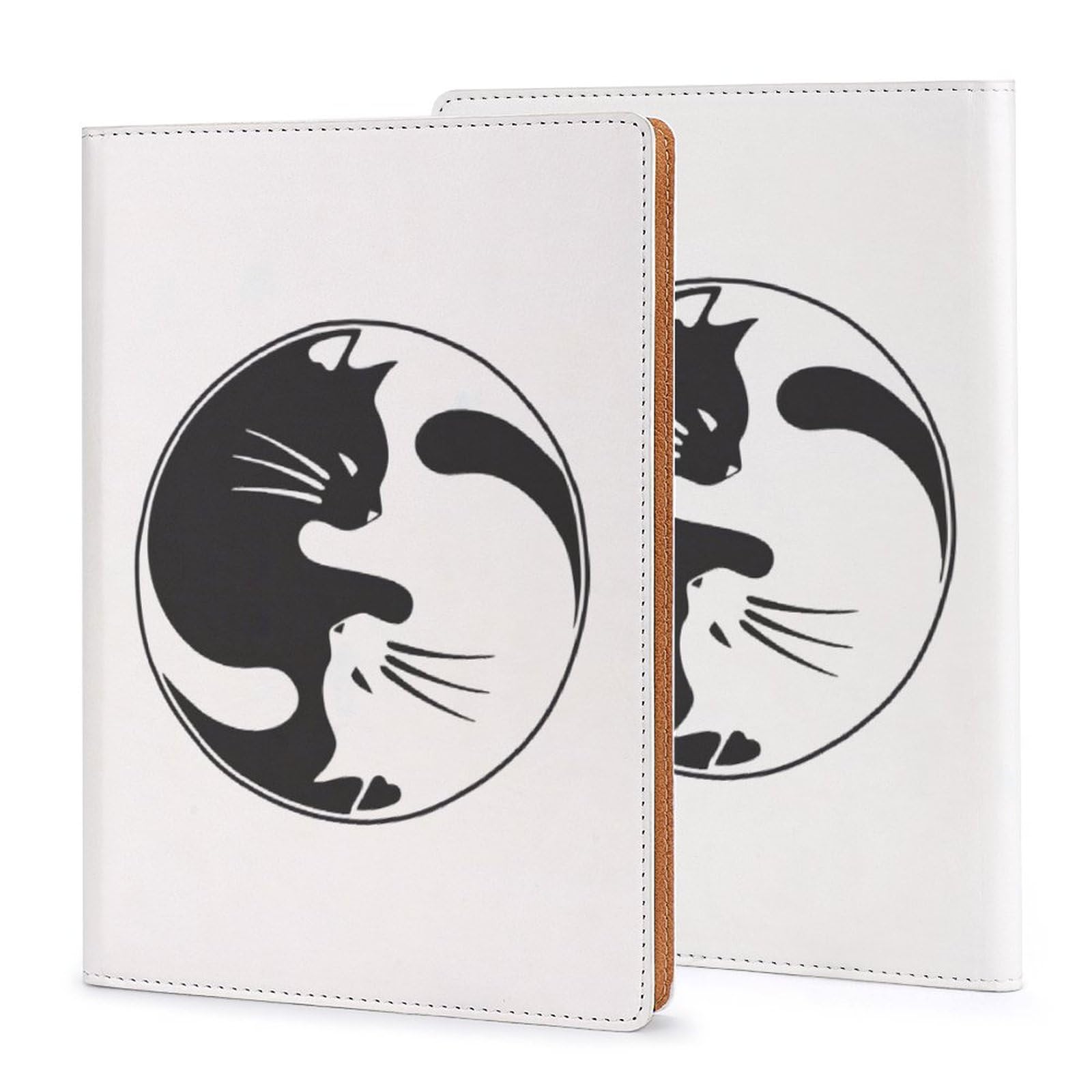 手作り☆手帳カバー☆小サイズ☆カラフルフェイスのねこちゃん柄 猫と